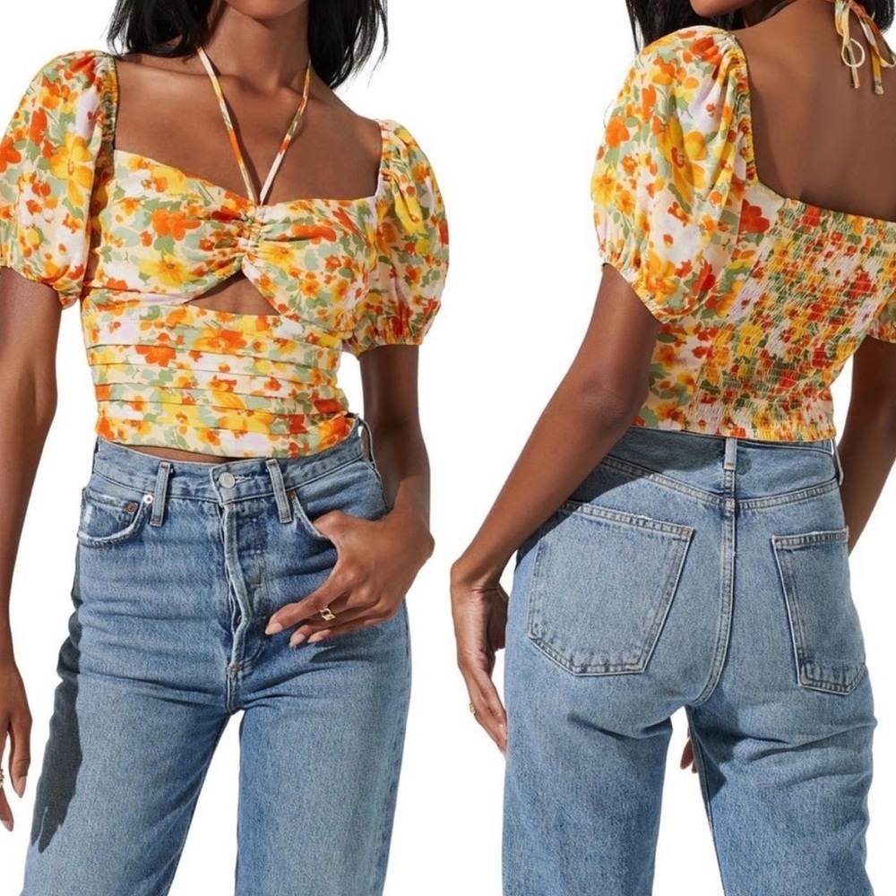 ASTR The Label Puff Sleeve Top - Picture 2 of 8